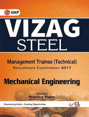Vizag Steel Management Trainee Mechanical Engineering (Technical) Recruitment Examination 2017  - Includes Practice Paper 1 Edition(English, Paperback, unknown)