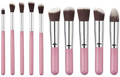 

Deesee(tm) Makeup Brush /1set Cosmetic Makeup Brush Brushes Set Foundation Powder Eyeshadow (pink)(Pack of 10)