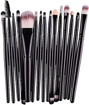 

Binmer(tm) Eye Shadow Foundation Eyebrow Lip Brush Makeup Brushes Cosmetic Tool (black)(Pack of 15)