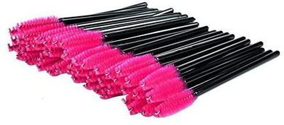 

Btyms Disposable Eyelash Mascara Brushes Wands Applicator Makeup Brush Kits Pink(Pack of 100)