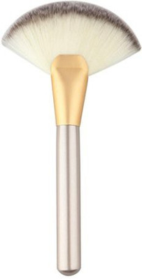 

Dzt1968 Makeup Large Fan Goat Hair Blush Face Powder Foundation Cosmetic Brush Gold(Pack of 1)