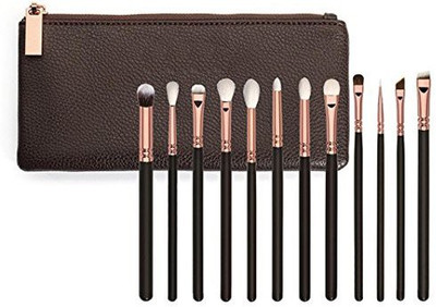 

Overmal Rose Gold Makeup Brush Complete Eye Set Tools Powder Blending Brush(Pack of 12)