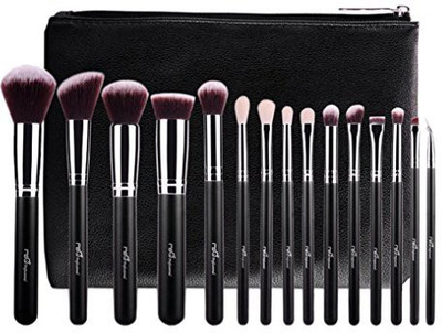 Alonea Make-up Brushes Set Of Professional Make-up Brushes To Beauty (black)(Pack of 15)
