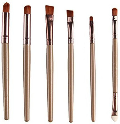 

Sankuwen Cosmetic Lip Eyeshadow Makeup Brush (golden)(Pack of 6)