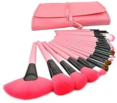 

Tonsee Professional Bridal Eye Lip Powder Face Makeup Brush Set With Leather Bag(Pack of 24)