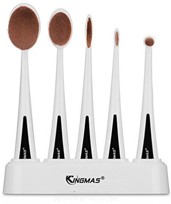 Kingma's Oval Toothbrush Makeup Brush Sets Powder Foundation Eyeshadow Eyeliner Makeup Brushes - New(Pack of 5)