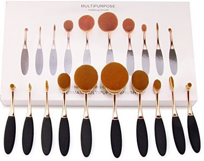 

Amariver Makeup Concealer Powder Brush Set, - Rose Gold Color(Pack of 10)