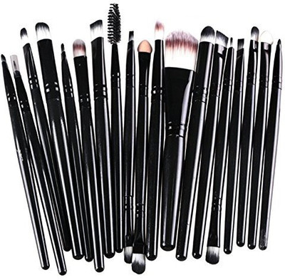 

Ladyker Professional Brush Tool Set Black(Pack of 20)