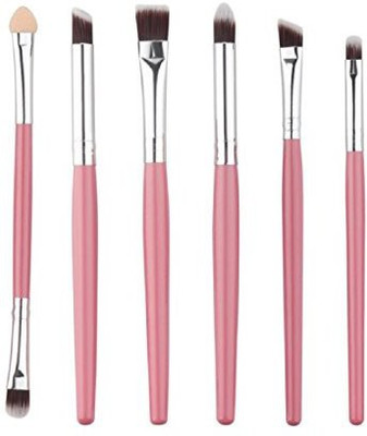 Tonsee Make Up Brush Set, Cosmetic Makeup Brush Lip Makeup Brush Eyeshadow Brush, Pink(Pack of 6)