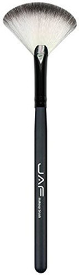 

Jaf Vegan Make Up Brushes Small Fan Brush Fan Shaped Powder Brush Brushes 07swf Black Color(Pack of 1)