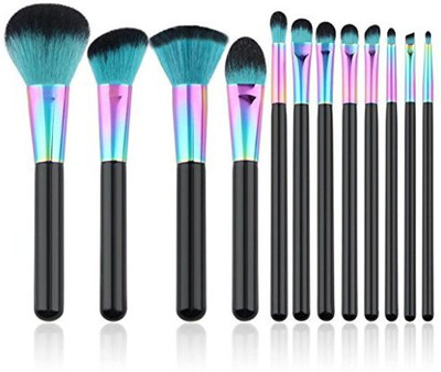 

Transer Cosmetic Makeup Brush Brushes Set Foundation Powder Eyeshadow Brush (multicolor)(Pack of 12)