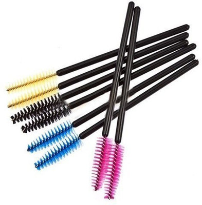 

Kolight Colorful Cosmetic Disposable Eyelash Mini Brushes Mascara Wands Applicator(Pack of 200)