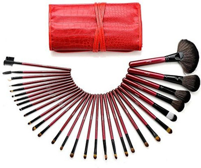 

Glow Make Up Brushes Set In Red Case(Pack of 30)