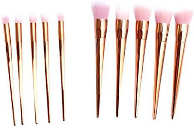 

Overmal Makeup Brushes Powder Concealer Blush Liquid Foundation Make Up Eyeshadow Brush Gujhui(Pack of 10)