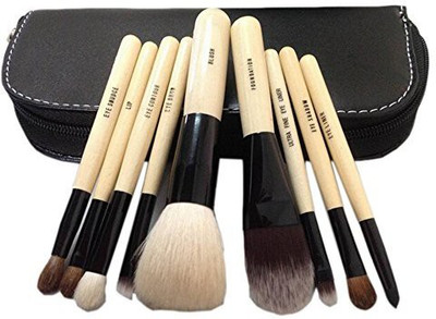 

Iebeauty High Quality Real Goat Hair Soften Makeup Travel Brushes Set +brush Case(Pack of 9)