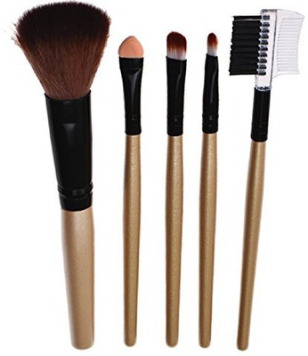 

Sandistore Cosmetic Makeup Brush (gold)(Pack of 5)