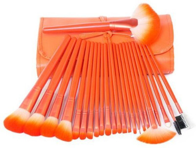 

Kingma's Pro Makeup Brushes Cosmetic Make Up Brush Set With Bag - Orange(Pack of 24)