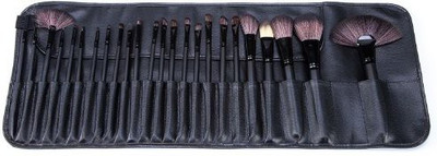 

Louise Maelys Cosmetic Brush Set Beauty Makeup Kit + Pu Leather Roll Pouch(Pack of 24)