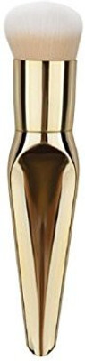 

Lookatool Pro Cosmetic Makeup Face Powder Blusher Toothbrush Curve Foundation Brush (gold)(Pack of 1)
