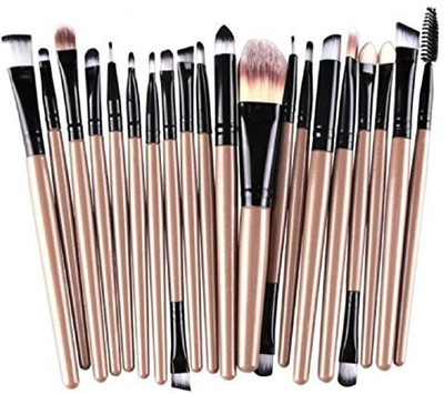 

Tonsee Tools Make-up Toiletry Kit Wool Make Up Brush Set Gold(Pack of 20)