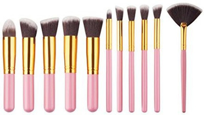 

Hatop Makeup Brush, Mini Cosmetic Eyebrow Eyeshadow Brush Makeup Brush Sets Kits Tools (c)(Pack of 11)