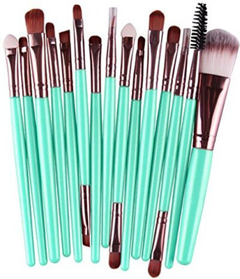 

Elevin(tm) Eyebrow Eyeshadow Lip Powder Sponge Smudge Smudge Brush Set (coffee)(Pack of 15)