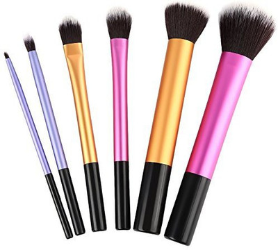 

Funoc Makeup Cosmetic Brushes Set Powder Foundation Eyeshadow Lip Brush Tools(Pack of 6)
