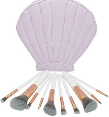 

Hatop Makeup Brush, New Fashion Brushes Mermaid Dream Vegan Makeup Set Clam Case Shell Type(Pack of 10)