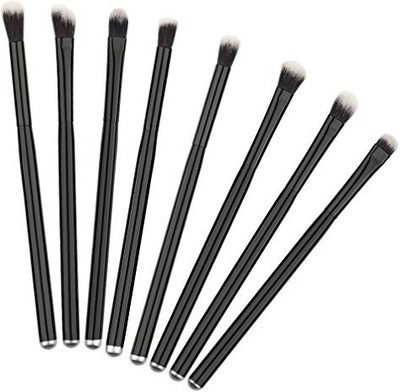 

Leewa Artificial Fiber Makeup Brushes Set Powder Foundation Eyeshadow Eyeliner Lip Brush Tool(Pack of 8)