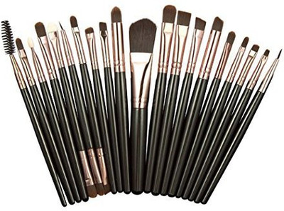 

Raylans Multi Function Set Foundation Eyeshadow Eyebrow Lip Eyeliner Cosmetic Tool Kit (brown & Black)(Pack of 20)