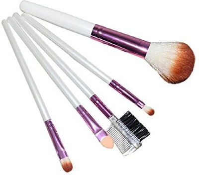 

Lookatool Cosmetic Makeup Brushes Set Blush Lip Brow Eyeshadow Brush (white)(Pack of 5)