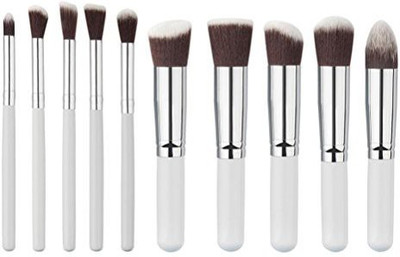 

Binmer(tm) Pro Makeup Brushes Set Cosmetic Foundation Powder Eyeshadow Brush /set (white)(Pack of 10)