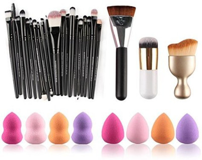 

Hunputa 31pc Cosmetic Makeup Brush Sponge Foundation Makeup Brush Powder Puff Brush (as The Picture Show)(Pack of 23)