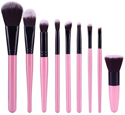 Overmal 2016 Cosmetic Brush Makeup Brush Sets Kits Tools (black)(Pack of 9)