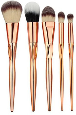 

Eshion Synthetic Kabuki Cosmetics Foundation Blending Blush Eyeliner Face Powder Brush Makeup Brush Kit(Pack of 5)