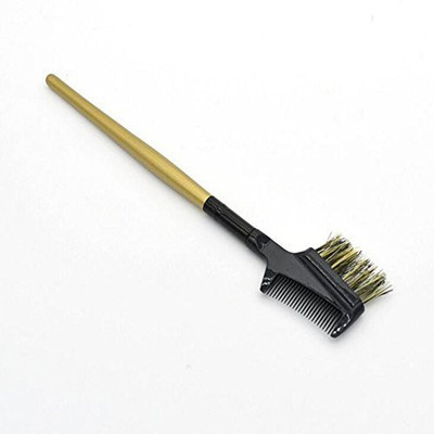 

Hoyofo 2 In 1 Eyelash Comb And Eyebrow Brush Makeup Toolspack 2,golden(Pack of 2)