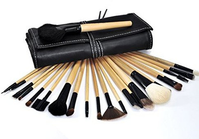 Lavi Beauty Celltronic Professional Makeup Cosmetic Brush Set Kit Tool With Roll Up Case(Pack of 24)