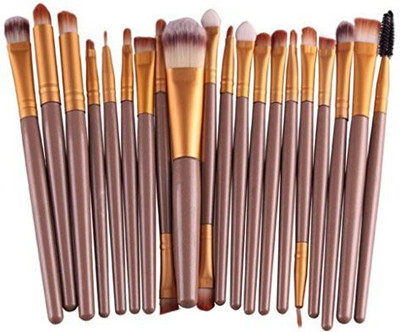 

Varichlotus Powder Foundation Eyeshadading Eyebrow Lip Eyeliner Brush Cosmetic Tool (gold Bars Gold Tube)(Pack of 20)