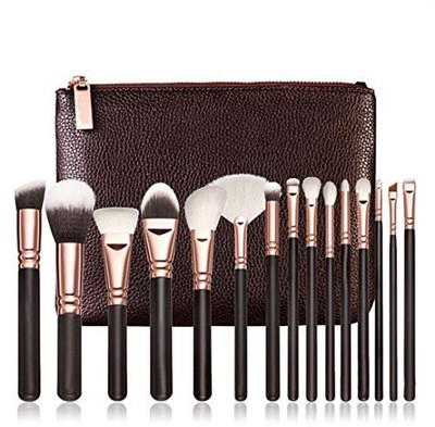 

Start Makeup Brush Set For Eye Shadow Cheek Eyebrow Lip + Make Up Case(Pack of 15)
