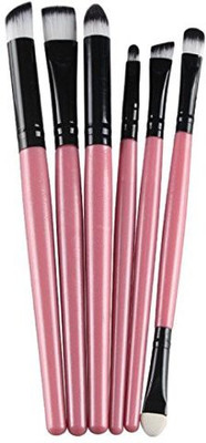 

Sannysis Cosmetic Makeup Brush Lip Makeup Brush Eyeshadow Brush (pink )(Pack of 6)