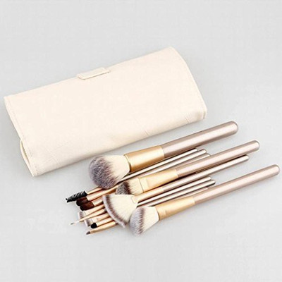 

Magiment Champagne Gold 12/18/24pc Beauty Cosmetic Makeup Brushes Set Kit(Pack of 12)