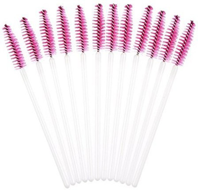 

Sandistore Makeup Brush , Disposble Eyelash Brush Mascara Wands Makeup Cosmetic Tool (hot Pink)(Pack of 50)