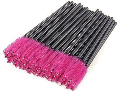 

Alincas Disposable Eyelash Mascara Wand Cosmetic Eye Wands Brush Makeup Applicators (pink)(Pack of 100)