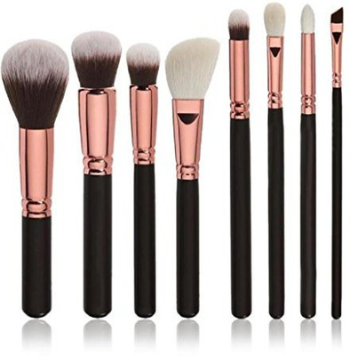 

Leewa Cosmetic Makeup Brush Blusher Eye Shadow Brushes Set Kit Black -pack 8(Pack of 8)