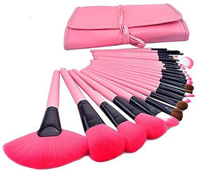 

Lavi Beauty Celltronic Professional Wool Cosmetic Makeup Brush Set Kit Brushes Tools Make Up Case(Pack of 24)