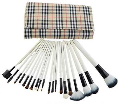 

Lanova Beauty Pro Eyebrow Lip Eyeshadow Cosmetic Makeup Brushes Set Kit Soft Case(Pack of 20)