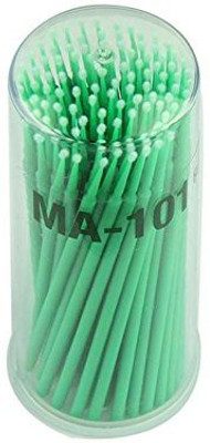 

Ftxj Micro Disposable Brushes For Eyelash Extension Individual Applicators Mascara (green)(Pack of 100)