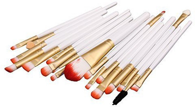 

Unimeix Pro Makeup Set Powder Foundation Eyeshadow Eyeliner Lip Cosmetic Brushes (white)(Pack of 20)