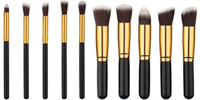 

Vovotrade Makeup Brush， Pro Cosmetic Makeup Brush Brushes Set Foundation Powder Eyeshadow (black)(Pack of 10)