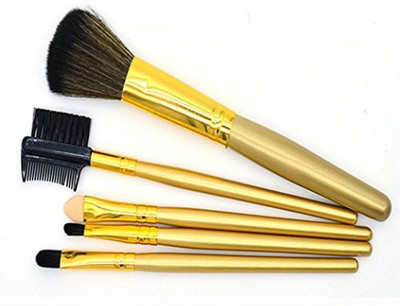 

Usstore Makeup Brush Cosmetic Lip Brow Eyeshadow Brush (gold)(Pack of 5)